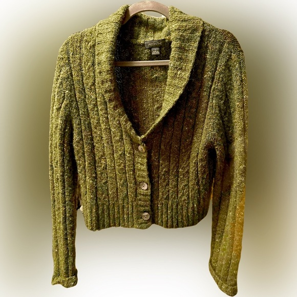Vintage Absinthe Emerald / Olive Green Sweater - Picture 1 of 1